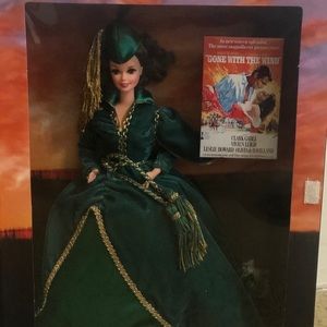 Gone with the Wind Barbie Green Drapery Dress